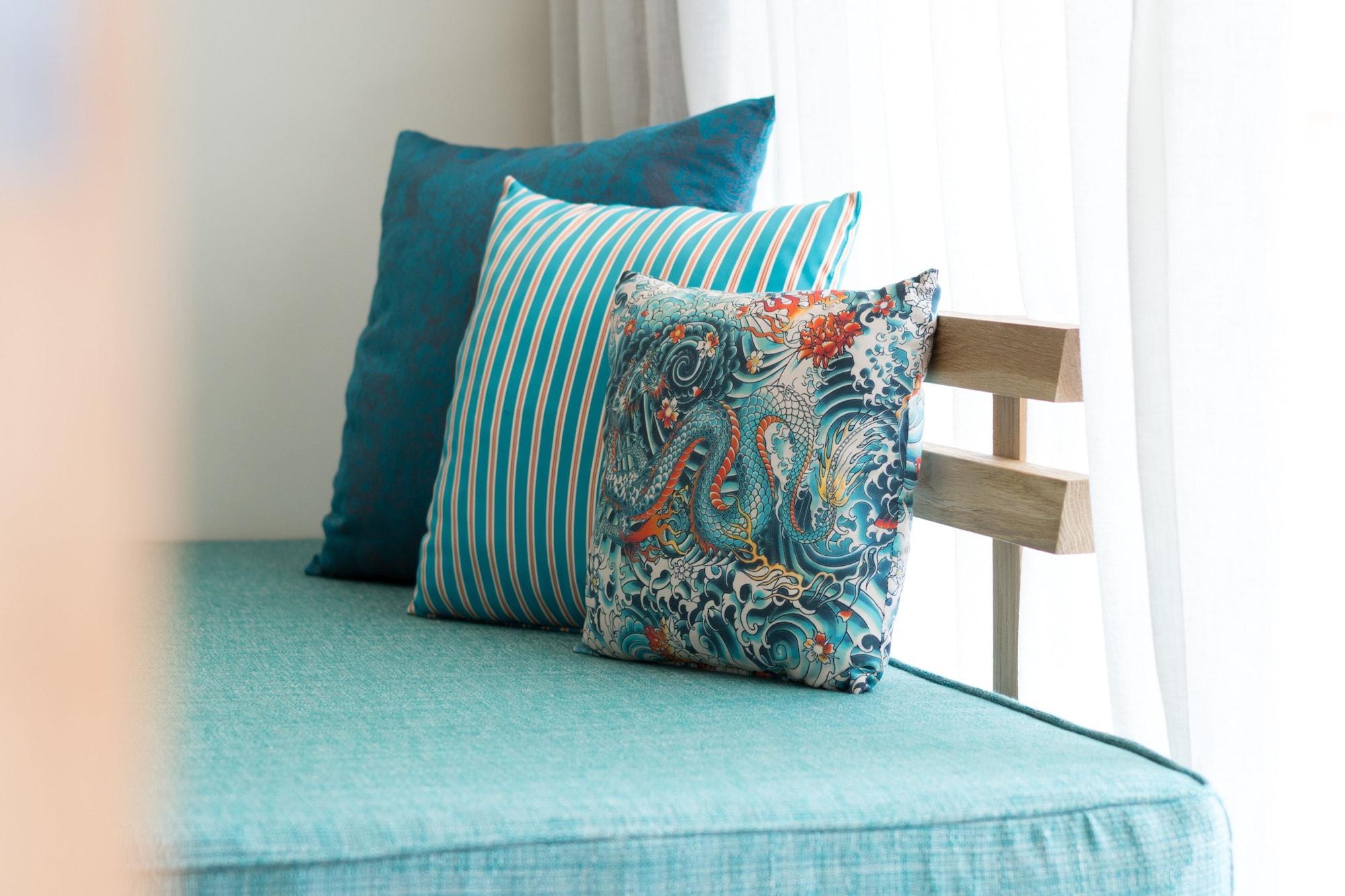 C Mauritius - All Inclusive Belle Mare Esterno foto Cushions on a sofa